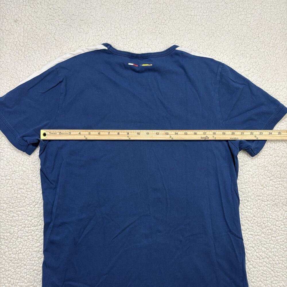Puma Arsenal FC Gunners Shield Logo Retro T Shirt EPL Soccer Football Blue Sz XL - Picture 5 of 6